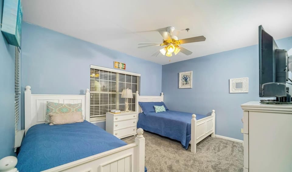 Two Full Size Beds in Guest Bedroom