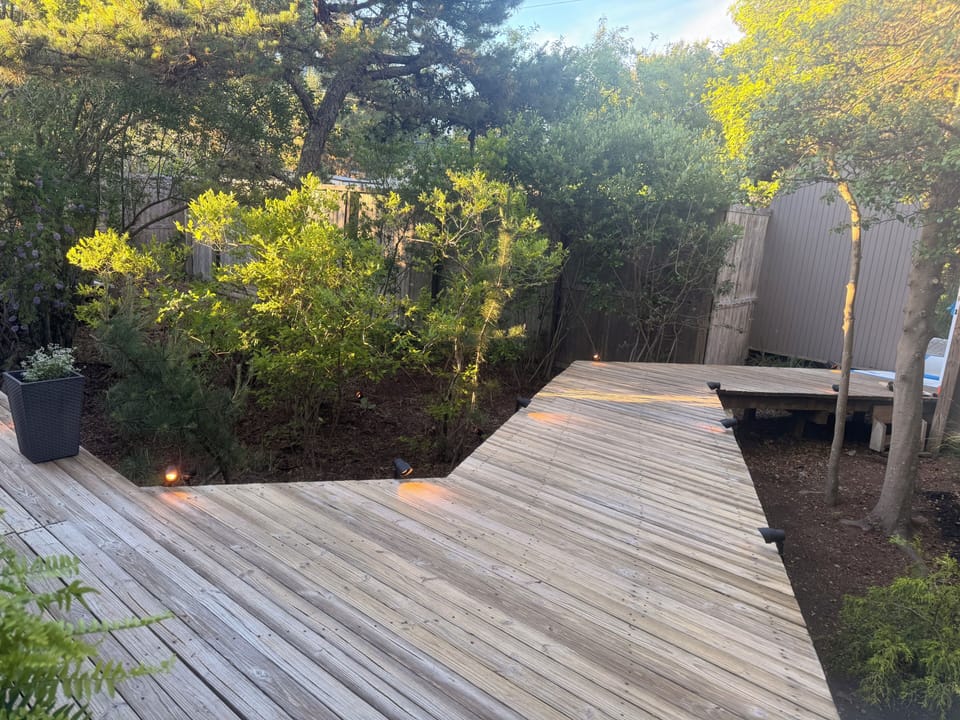Internal walkway out to the boardwalk