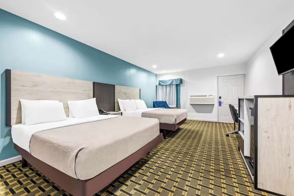 Spread out comfortably with generous floor space and bright lighting.