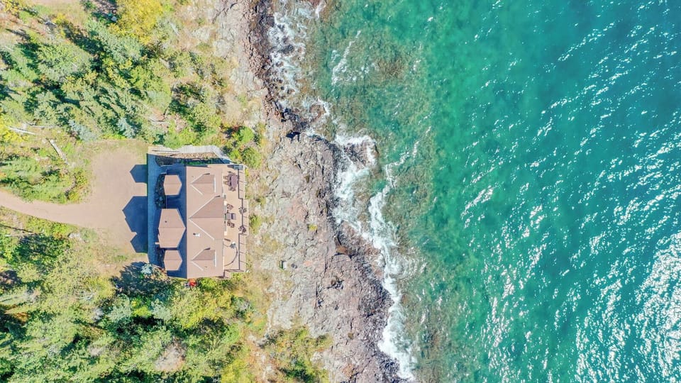 Enjoy being just steps away from the Lake Superior shoreline.
