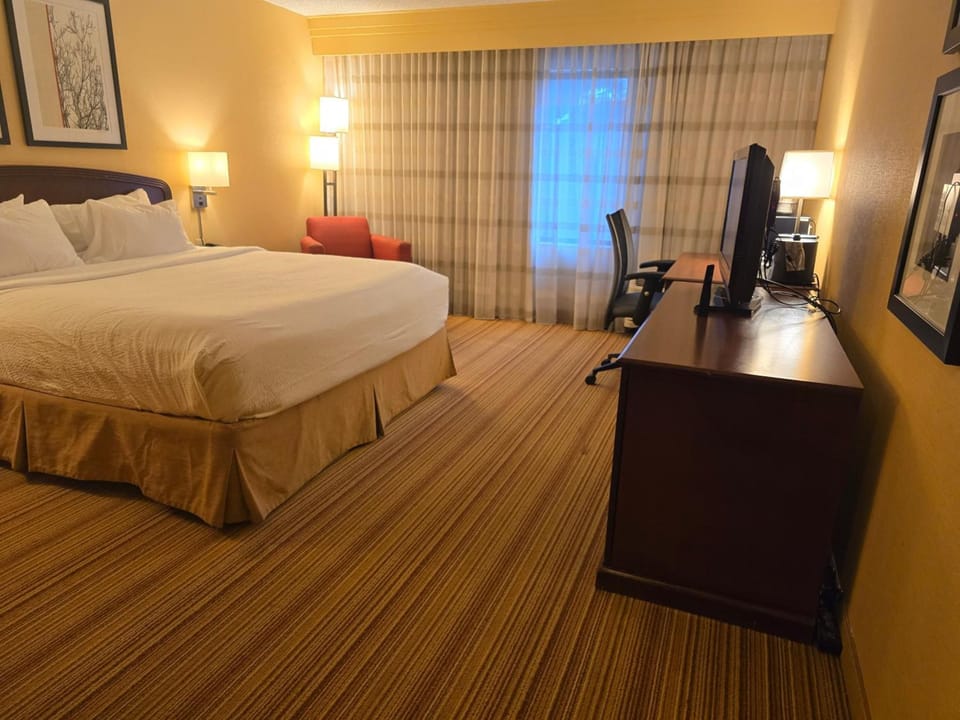 Bedroom. Interior and views may vary based on location and availability