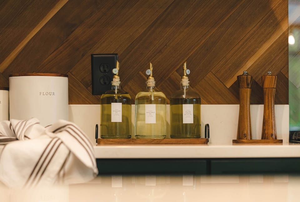 Fully stocked chef's kitchen