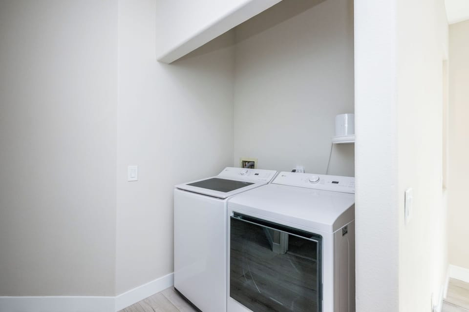 Laundry room with washer and dryer 