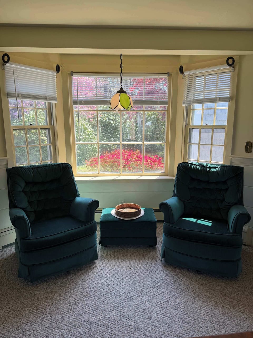 Enjoy cozy seats to relax after a busy day on Cape Cod.
