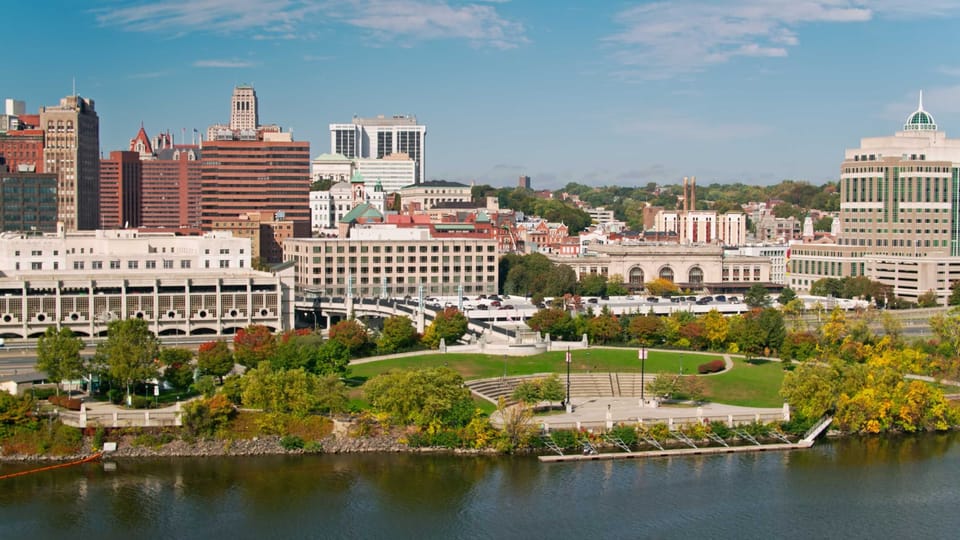 Explore the vibrant waterfront skyline just minutes from your stay.