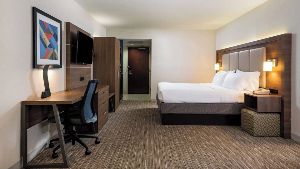 Bedroom. Interior and views may vary based on location and availability