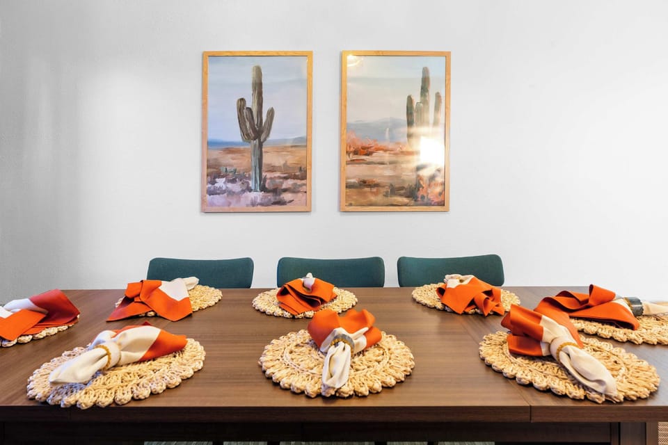 Dine in style… pajamas optional. Morning cereal or candlelight dinner, this table works for every vibe.