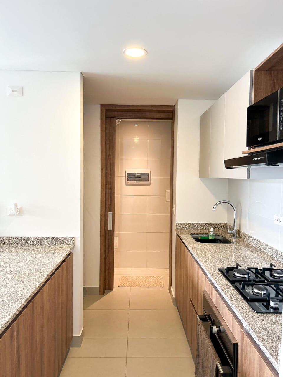 Kithen and laundry area