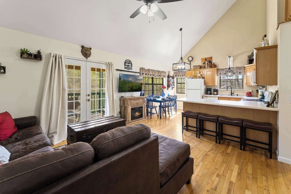 Living Area with Balcony Access