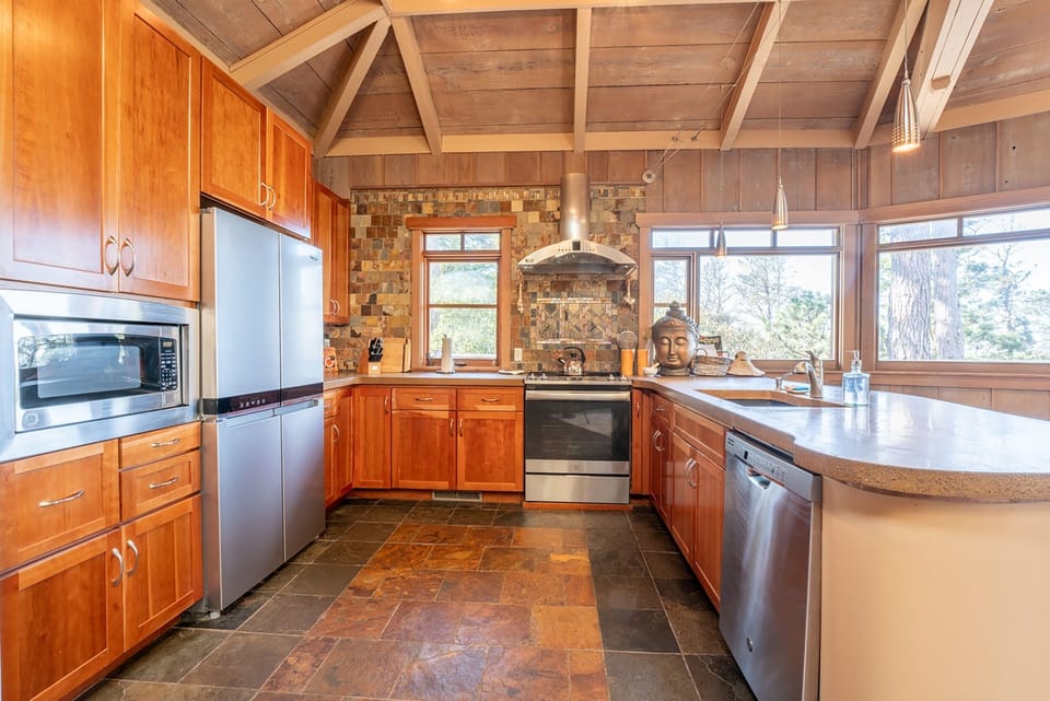 The well appointed kitchen