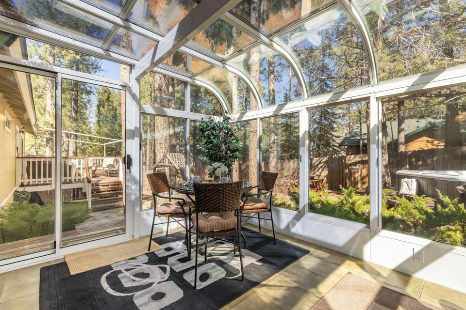 Patio located just outside the primary bedroom.