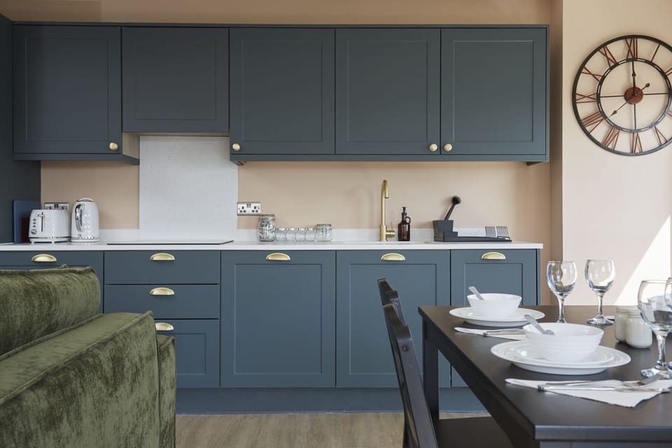 Fully equipped kitchen for self catering