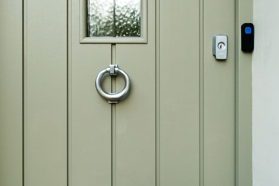 Front door and entrance porch