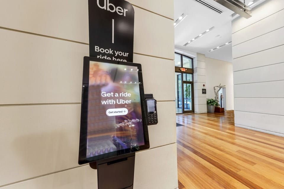 Uber Kiosk In Lobby