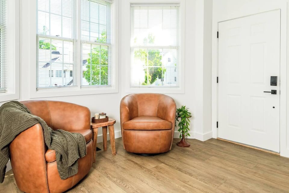 A cozy corner for morning coffee, quiet conversation, or a little downtime between plans.