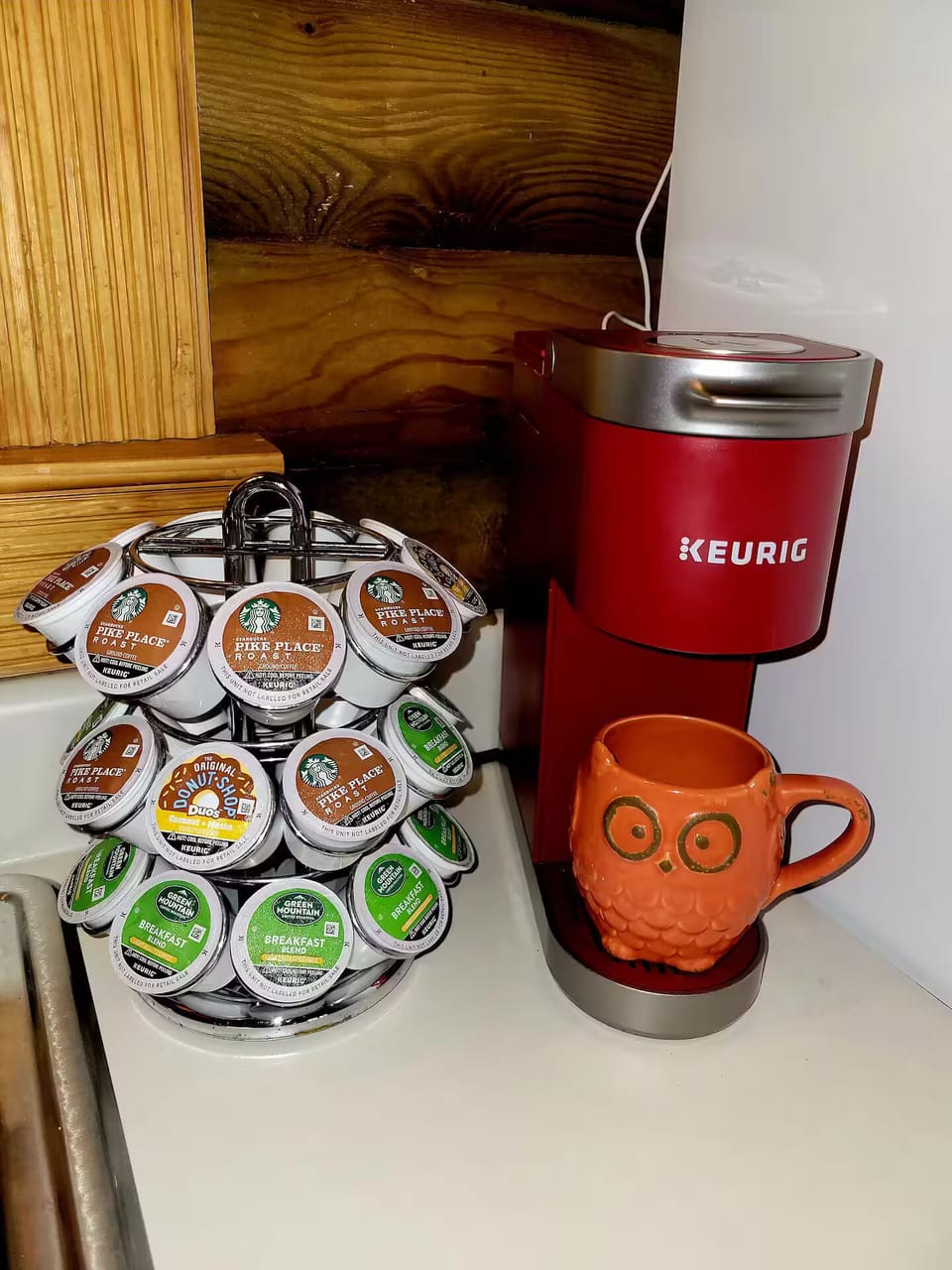 Three ways to enjoy your am coffee: Kuerig, French press and drip