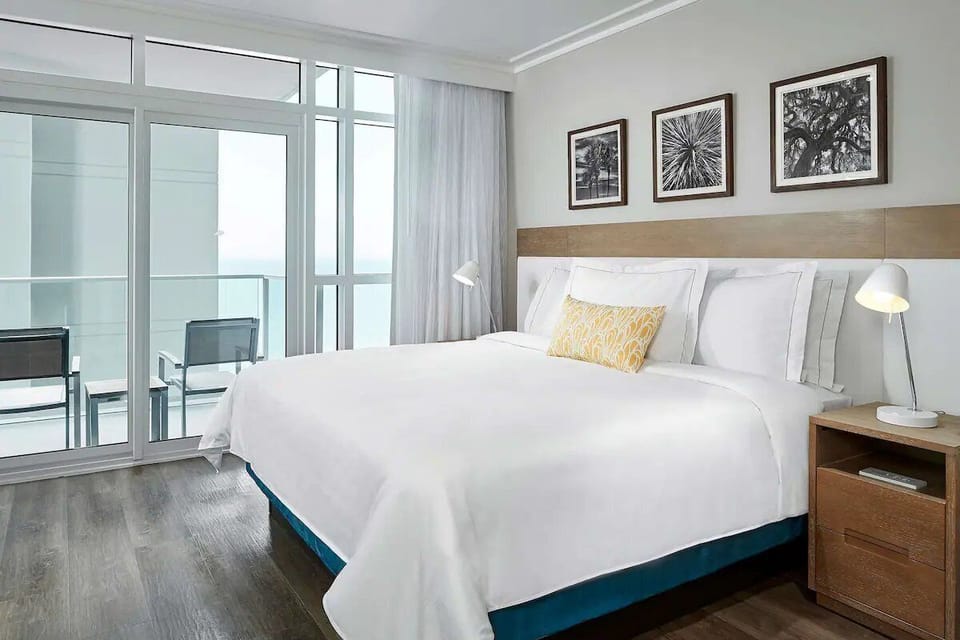 Wake up to ocean breezes and step onto your balcony.