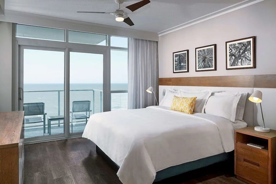 Wake up to ocean breezes from your private balcony.