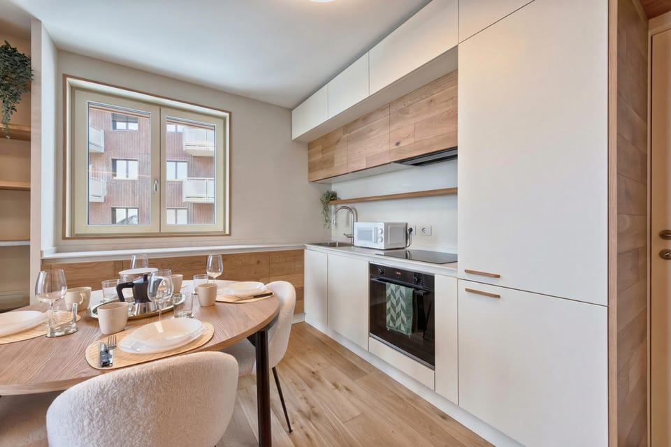 Kitchen and dining area