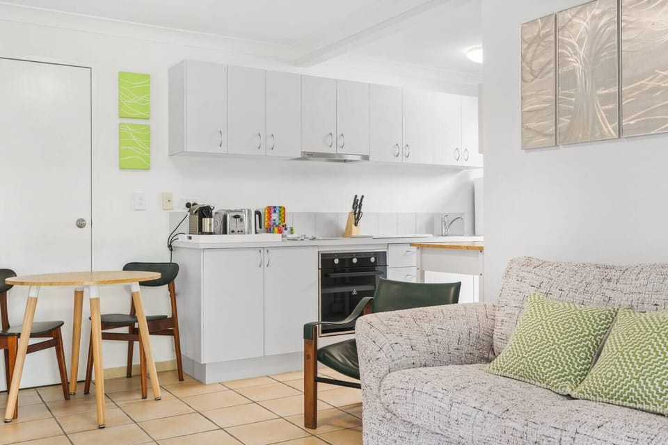 Living, dining and kitchen area 