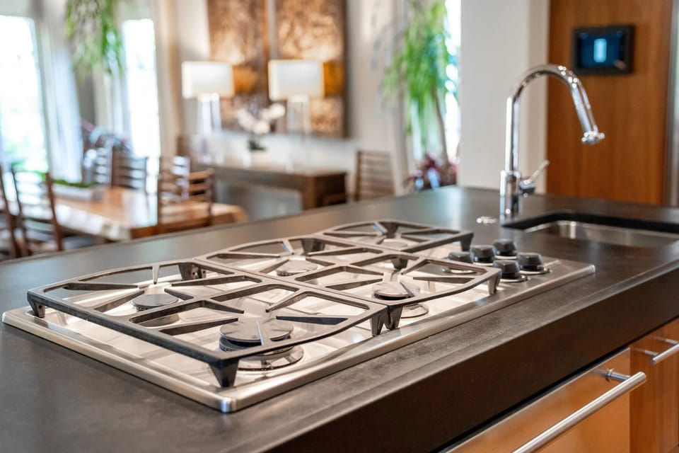 Premium stainless steel appliances for a polished, modern kitchen feel