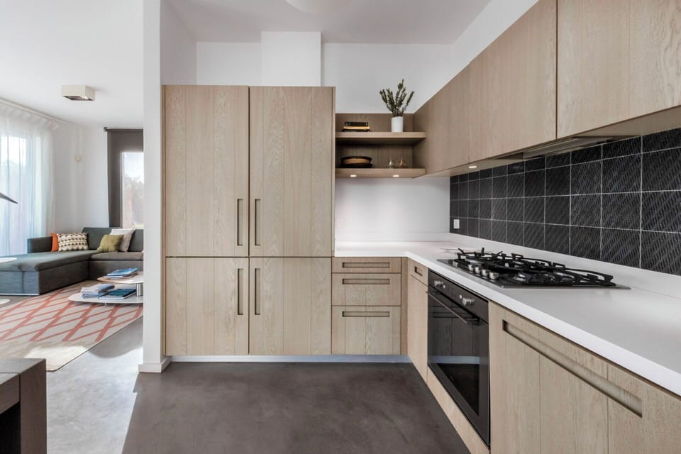 Kitchen, Countertop, Kitchen Appliance, Flooring, Interior Design, Major Appliance, Cabinetry, Wood, Furniture, Floor