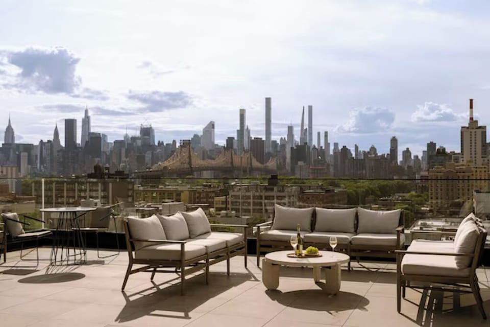 Soak up skyline views from the sunlit rooftop terrace.