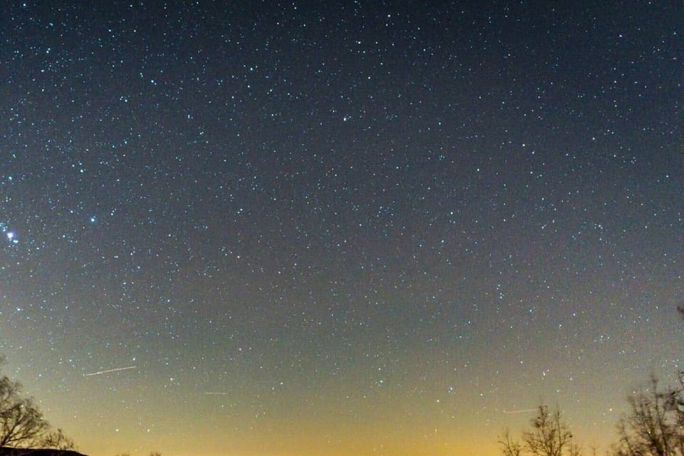 star gaze off the front deck on clear, cloudless nights