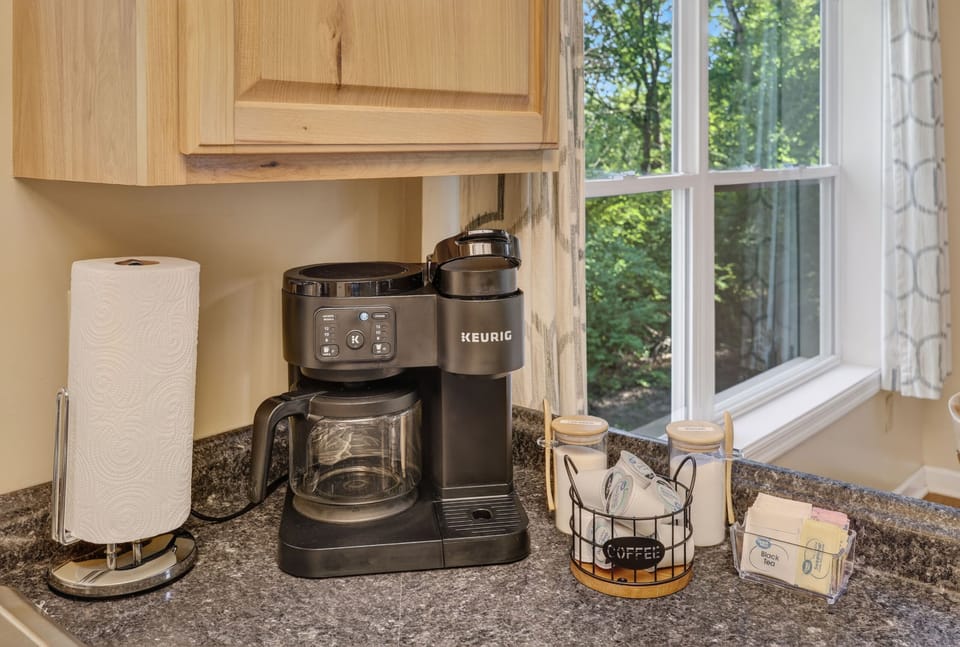 Complimentary starter coffee and tea to begin your first morning.