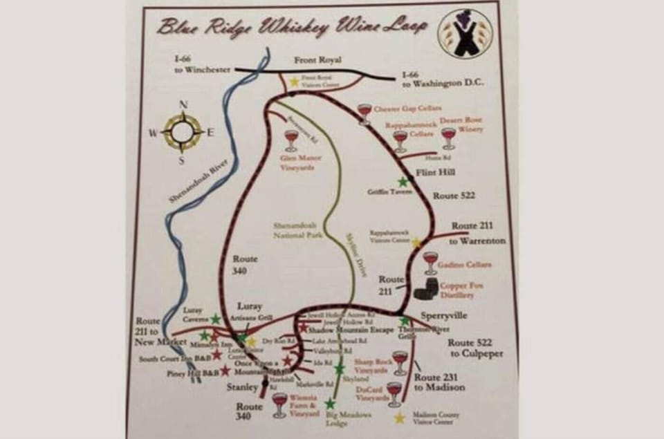 check out the whiskey wine loop for a fun day of tasting wine and spirits