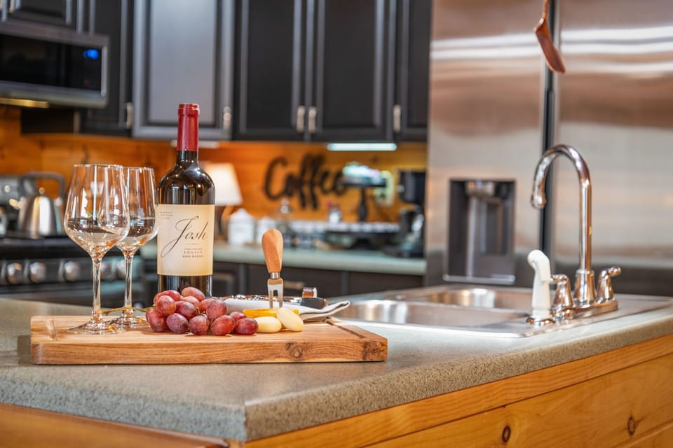 The kitchen area is fully equipped and thoughtfully designed to meet all your cooking needs. With modern appliances, ample counter space, and a functional layout, it provides a convenient and welcoming space for preparing meals. 