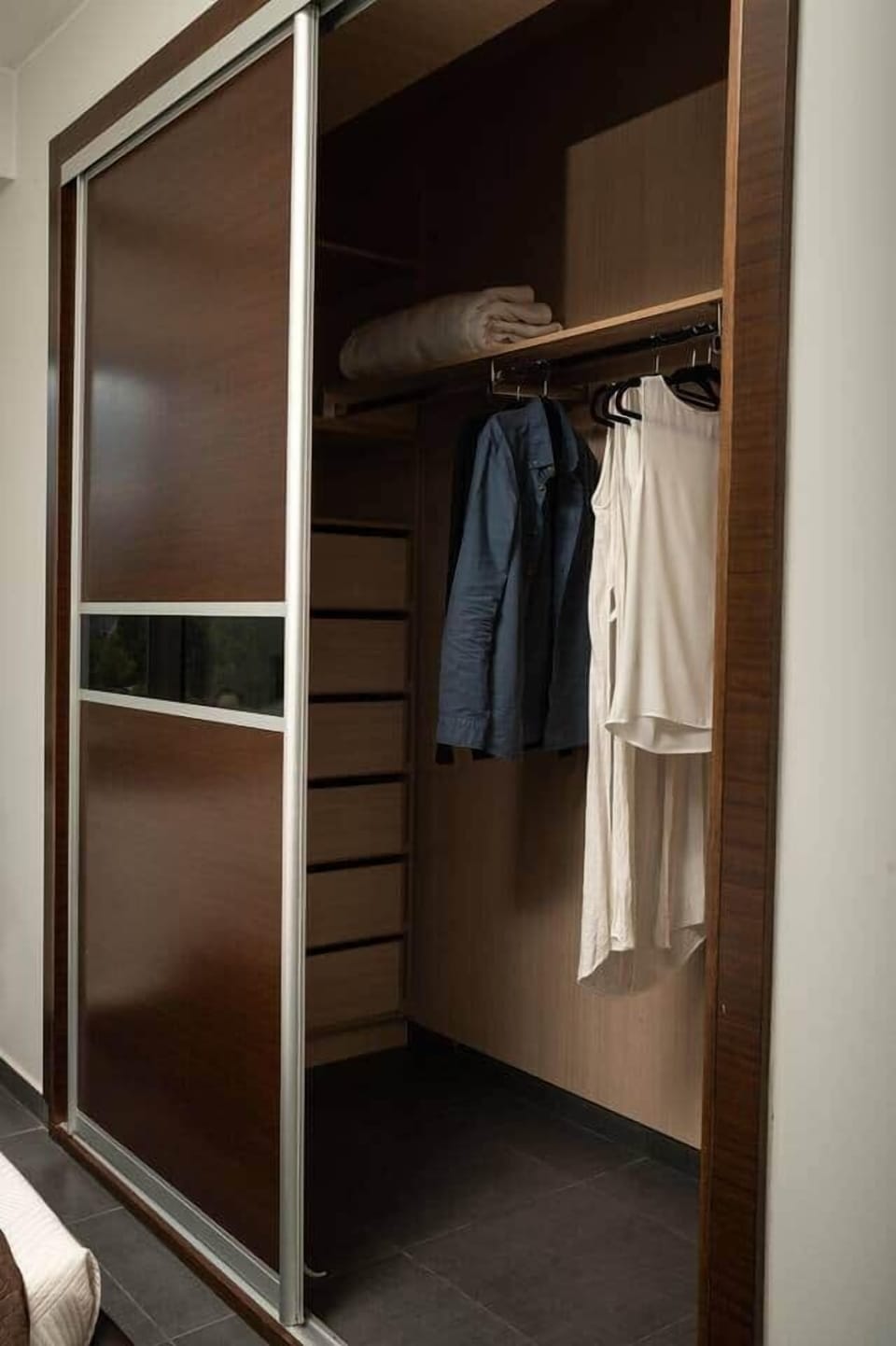Spacious closets.