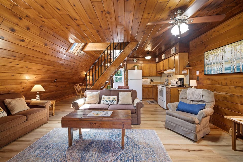 Chalet #98's open floor plan gives families plenty of room to cook, relax, and reconnect.