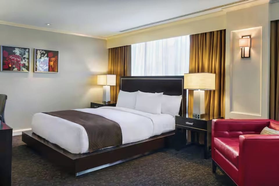 Sink into a spacious king bed for a deeply restful night.
