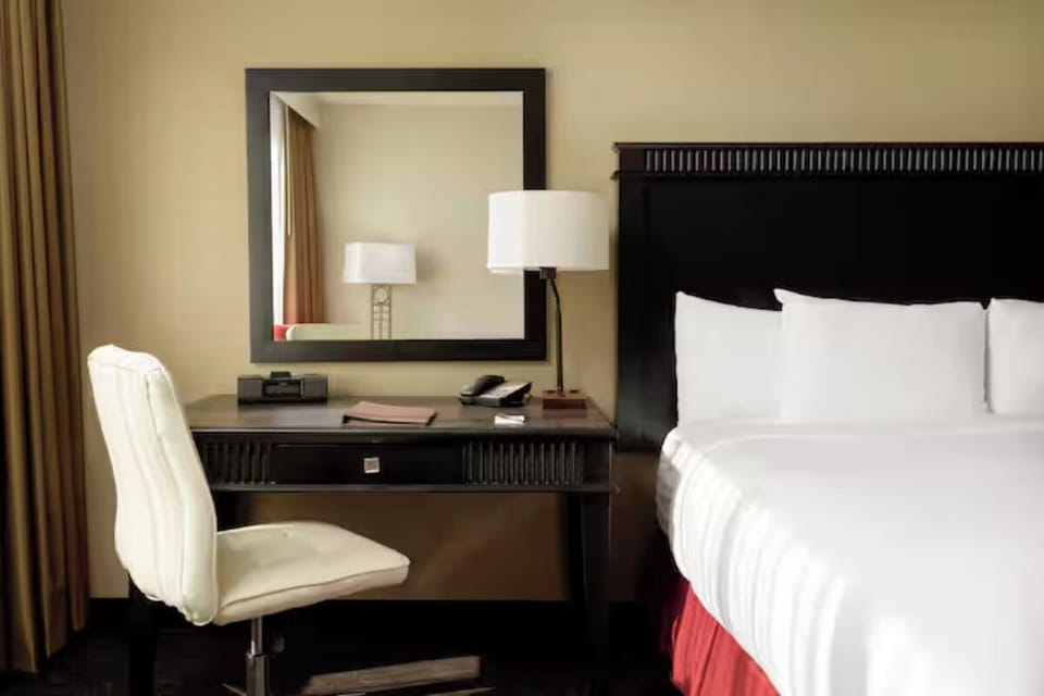 Work or plan tomorrow’s itinerary in a bright, comfortable corner.