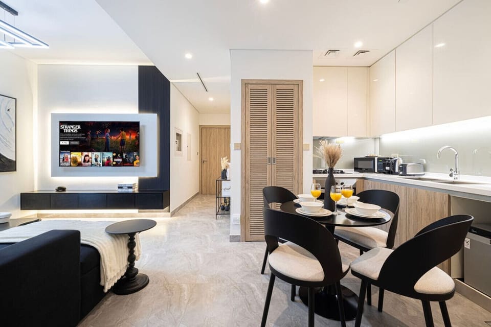 Beautifully designed space with everything you need—cook, dine, and relax in style.
