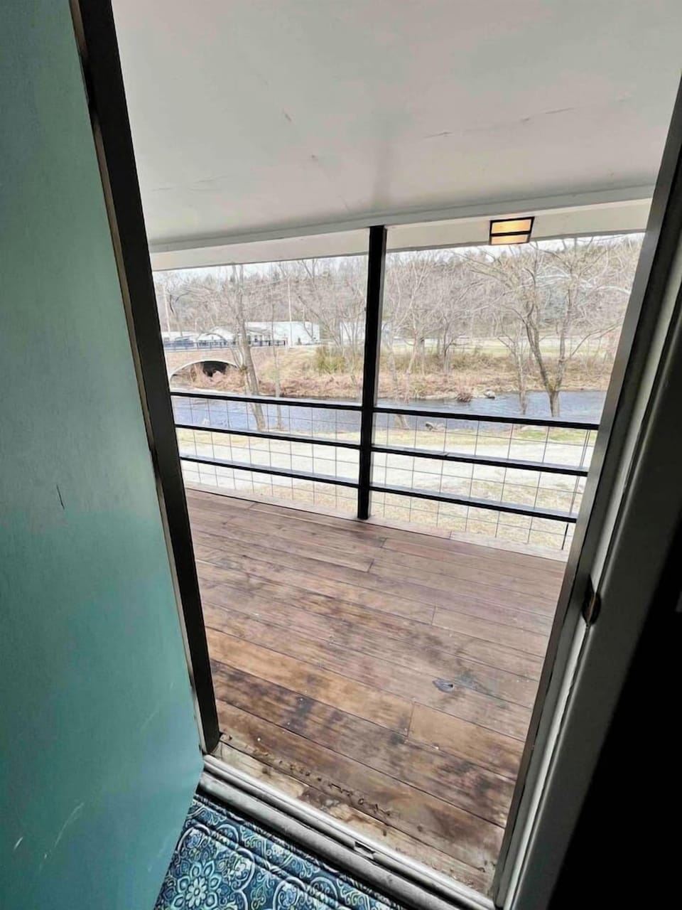 View from deck by your room in the winter. 