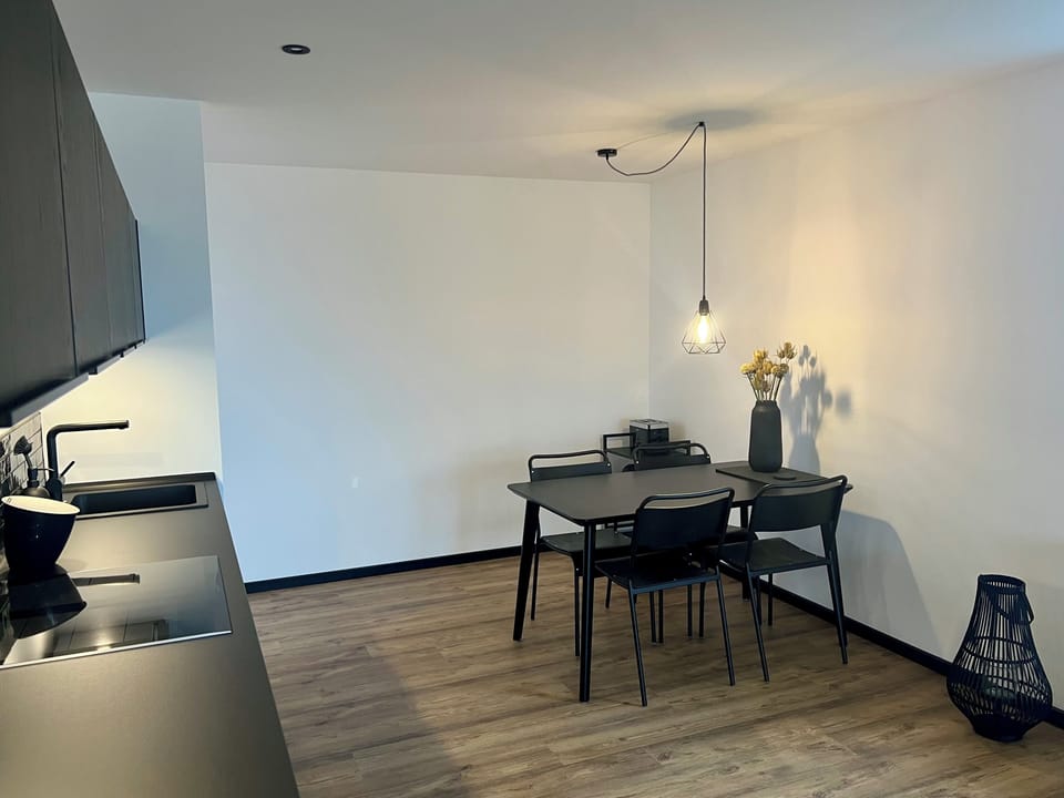 Kitchen and dining area