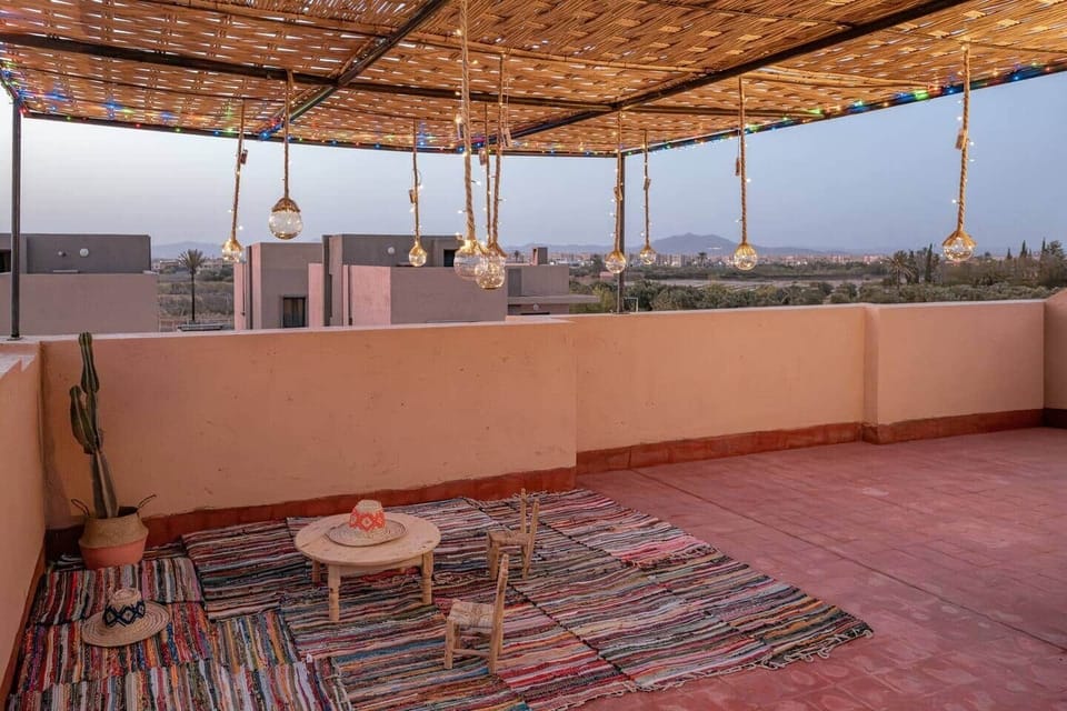 Rooftop style Marocain pour vos moments en terrasse, autour d'un thé ou café 
