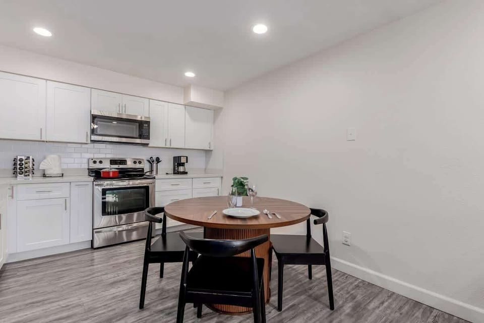 Dining table perfect for meals or working remotely