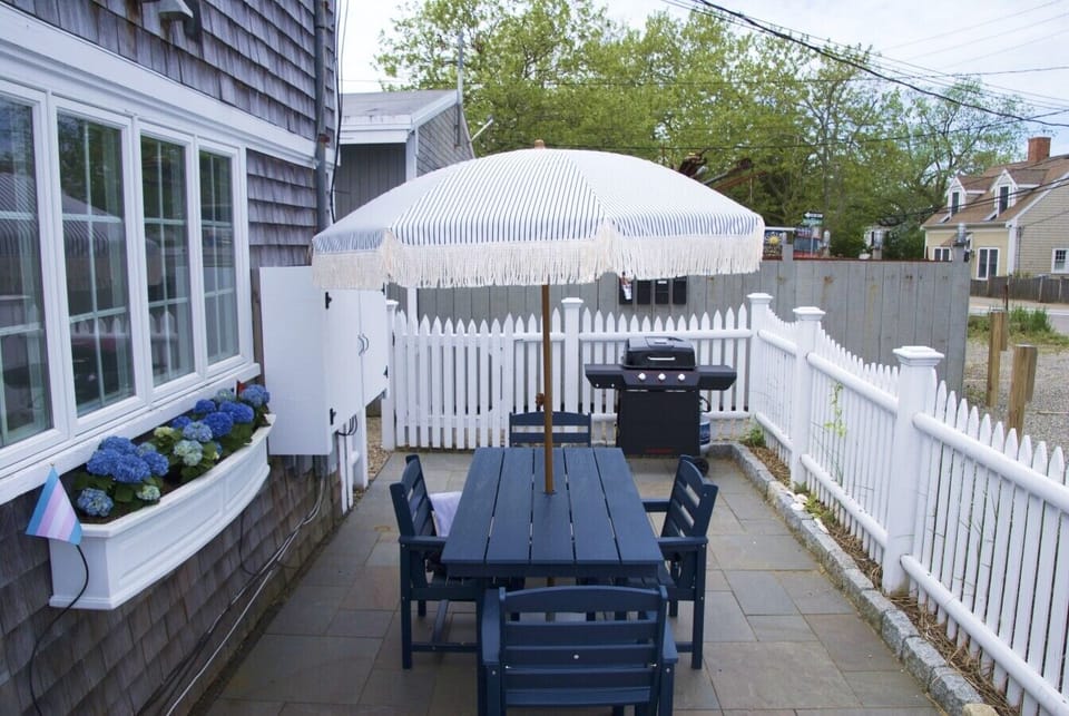 The Little Gay Inn private patio with grill