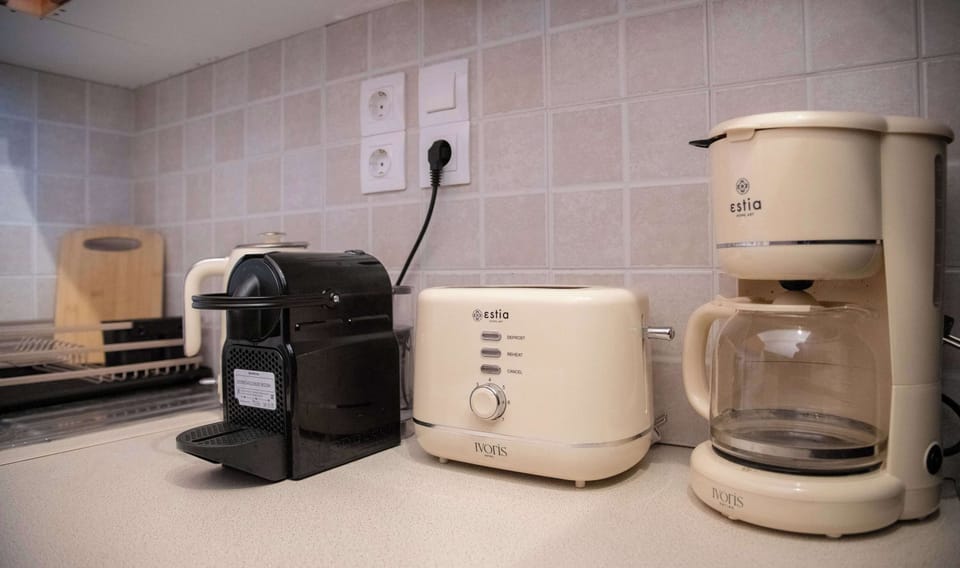 Coffee station – Start your day with fresh coffee at home.