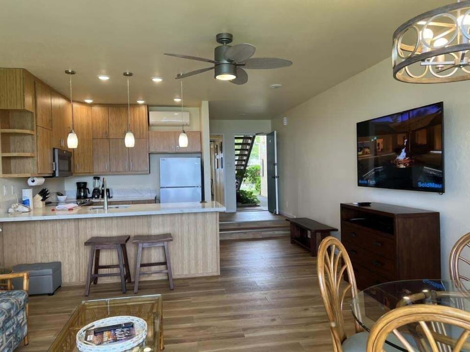 Screen, Indoors, TV, Appliance, Ceiling Fan