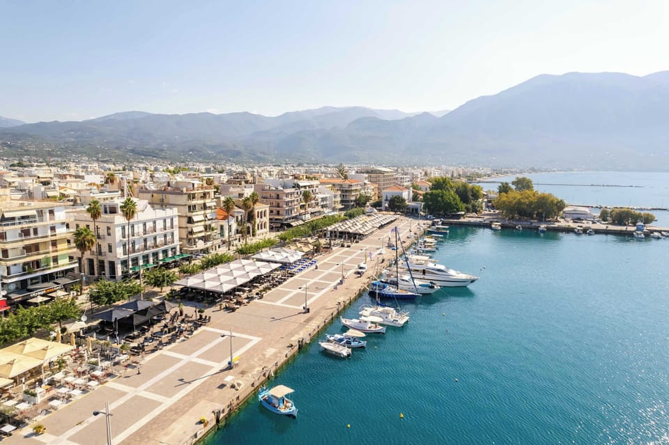 Seafront View of Kalamata Marina and Promenade