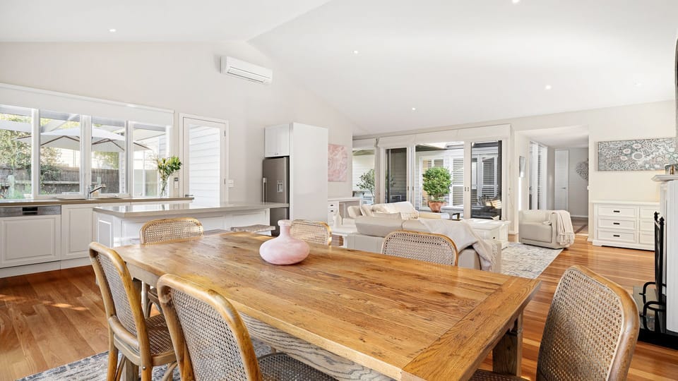 Dining area near the kitchen