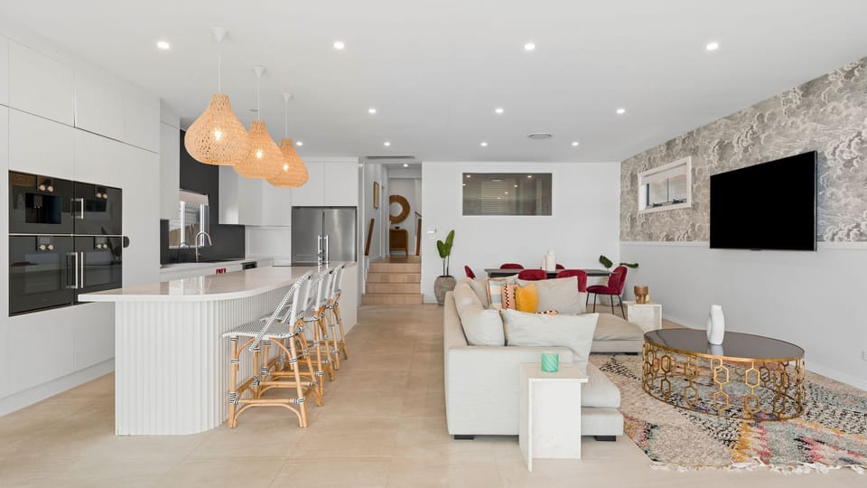 Spacious open-plan living and dining