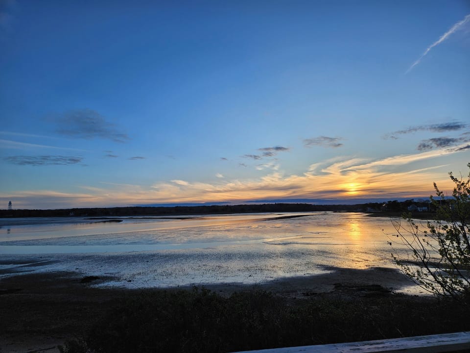 Your view from the deck / living room couch each night