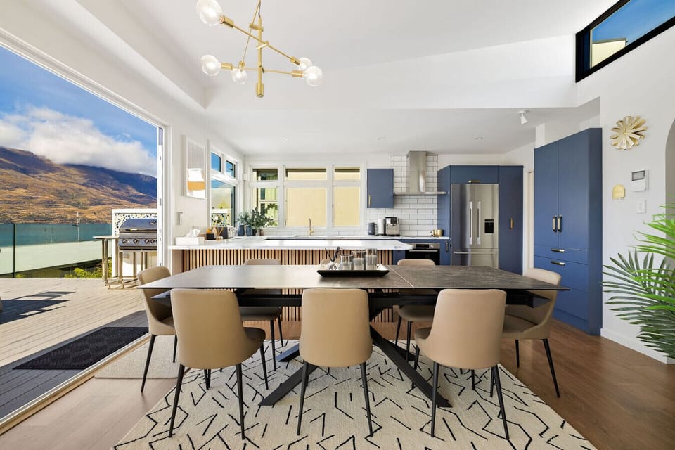 Dining area: Watch the sunset over a shared meal