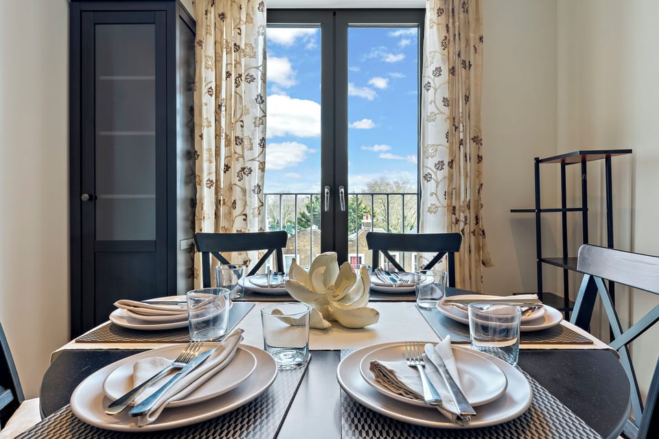 Spacious dining area