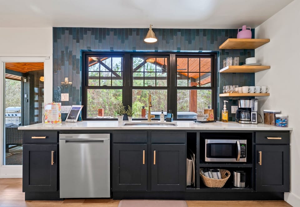A closer look at the kitchen highlights thoughtful details and plenty of prep space, making it easy to cook meals whether you’re keeping things simple or going all out.